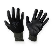Product Kixx nylon garden gloves size 10 black