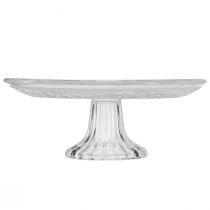 Product Classic glass cake plate on foot - Elegant for every celebration Ø 20cm
