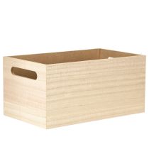 Product Small Wooden Box Flowers and Butterflies Wood 30×18cm