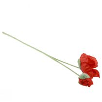 Product Artificial flowers poppy red 67cm