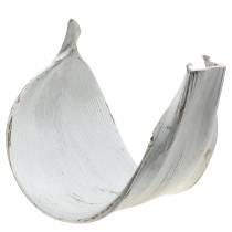 Product Coconut bowl coconut leaf white washed natural decoration 35cm