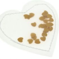 Confetti heart gold 5cm 24pcs