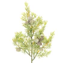Product Artificial Conifer Branch with Pine Cones for Decorations 39cm Set of 4