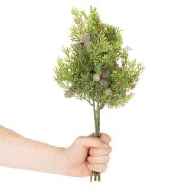 Product Artificial Conifer Branch with Pine Cones for Decorations 39cm Set of 4