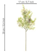 Product Artificial Conifer Branch with Pine Cones for Decorations 39cm Set of 4