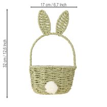 Product Cute Easter bunny-shaped planter basket for festive indoor decoration, 32cm