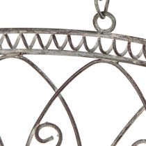 Product Hanging basket metal flower basket antique look Ø25cm H56cm