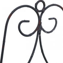 Product Hanging basket plants metal rust look H30/33.5/40cm set of 3