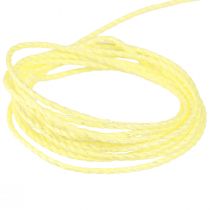 Product Cord Yellow with Glitter Decorative Cord Iridescent 15mm 50m
