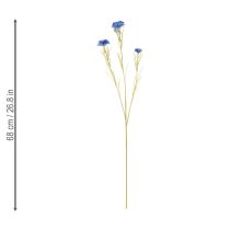 Product Cornflower artificial flower for elegant living room design, summer decoration, 68cm, 4 pieces