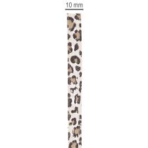Product Leopard Print Curling Ribbon Cotton 10mm x 100m for Decorative Use