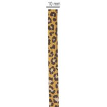 Product Leopard Print Curling Ribbon, Cotton, 10mm x 100m, for Gift Wrapping and Decoration