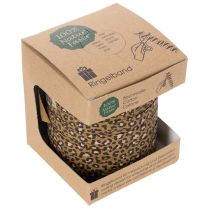 Product Leopard Print Curling Ribbon, Cotton, 10mm x 100m, for Gift Wrapping and Decoration