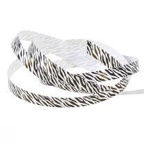 Product Decorative Ribbon Black White Curling Ribbon Safari 10mm 100m