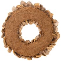 Product Natural Baumschwamm Wreath for Wall or Door Decoration, 37cm