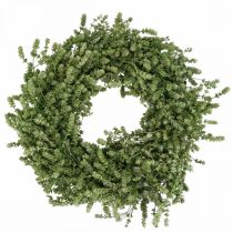 Product Christmas wreath green dried flower wreath linen herb Ø34cm