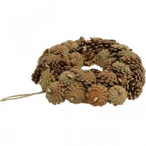 Product Pine cone wreath door wreath natural Ø30cm