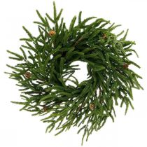Artificial cypress wreath with cones Decorative wreath cypress Ø55cm