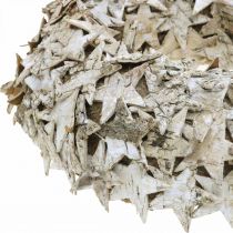 Deco wreath stars birch bark table decoration Advent birch Ø25cm