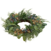 Door wreath Christmas wreath artificial conifer berries Ø60cm