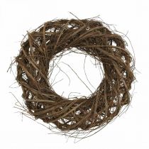 Decorative wreath Ø30cm branches and vines Braided elm branches natural