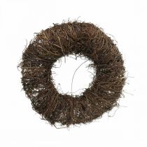 Vine Wreath Dark Brown Natural decorative wreath made of vines Ø25cm