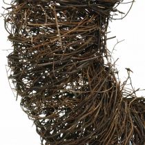 Vine Wreath Dark Brown Natural decorative wreath made of vines Ø25cm