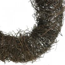 Vine wreath dark brown wreath for wall decoration natural wreath wood Ø35cm