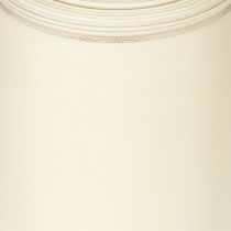 Product Cream-colored wreath ribbon with gold edge, supersatin, 125mm wide, 25m long - Waterproof, ideal for computer printing &amp; environmentally friendly