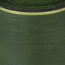 Product Dark green wreath ribbon with gold edge, 75mm wide, 25m long - Ideal for funeral ribbons and floristry