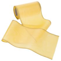 Product Wreath ribbon moiré wreath ribbon yellow 175mm 25m