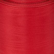 Product Red wreath ribbon 75mm x 25m - Funeral floristry &amp; decoration, Robust ribbon for lettering