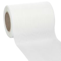 Product White wreath ribbon 125mm 25m decorative ribbon funeral service grave decoration