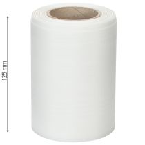 Product White wreath ribbon 125mm 25m decorative ribbon funeral service grave decoration