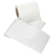 Product White wreath ribbon 125mm 25m decorative ribbon funeral service grave decoration