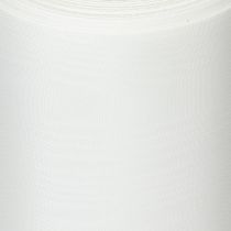 Product White wreath ribbon for funeral floristry, 175mm wide, 25m long, high-quality acetate ribbon