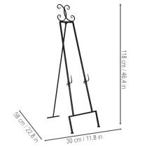 Product Decorative wreath holder with stable base, perfect as a versatile accessory, 118cm