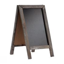 Product Chalkboard double board wooden board vintage stand 18x32cm