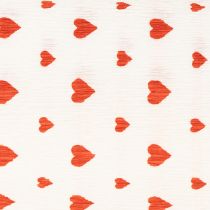 Product Crepe paper with hearts Florist&#39;s crepe Mothers Day red, white 50 × 250cm