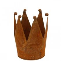 Product Decorative crown, metal decoration, patina Ø15cm H11.5cm