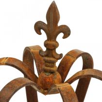 Product Vintage decoration crown rust metal decoration Ø20cm H28cm