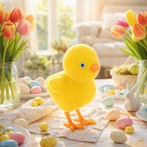 Product Chick decoration for Easter, table decoration, reusable living room decoration, 16cm, 2 pieces