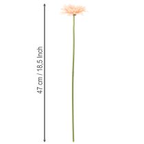 Product Artificial Gerbera Flowers Apricot 47cm 6pcs