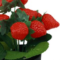 Product Artificial strawberry plant in pot artificial plant 19cm