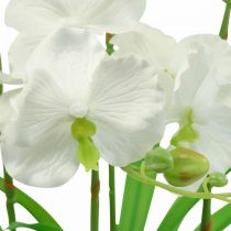 Artificial orchids artificial flowers in white pot 60cm