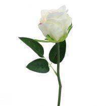 Product Artificial roses in bunch white 30cm 8 pcs