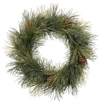 Product Artificial Pine Wreath with Cones - 60 cm - Green