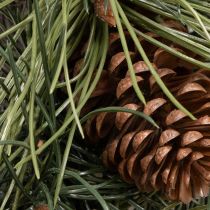 Product Artificial Pine Wreath with Cones - 60 cm - Green