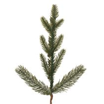 Product Artificial fir branch with white mini Christmas tree baubles, 46cm, 2 pieces