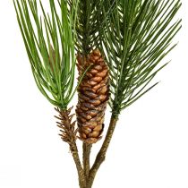 Product Artificial Pine Branch with Cones 3 branches Green Brown 60cm